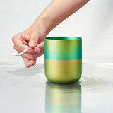 TINGHOME Dew Cup – Meadow Design, Elegant Ceramic Tea Cup, Soft Green Color, Perfect for Relaxing Tea Moments