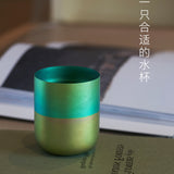 TINGHOME Dew Cup – Meadow Design, Elegant Ceramic Tea Cup, Soft Green Color, Perfect for Relaxing Tea Moments