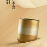 TINGHOME Dew Cup – Sand Design, Elegant Ceramic Tea Cup, Soft Beige Color, Ideal for Relaxing Tea Moments