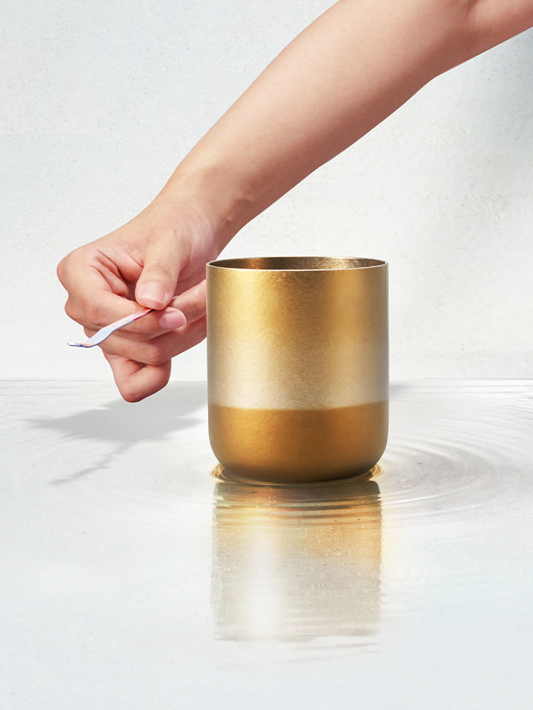 TINGHOME Dew Cup – Sand Design, Elegant Ceramic Tea Cup, Soft Beige Color, Ideal for Relaxing Tea Moments