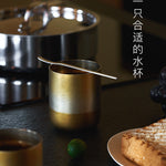 TINGHOME Dew Cup – Sand Design, Elegant Ceramic Tea Cup, Soft Beige Color, Ideal for Relaxing Tea Moments