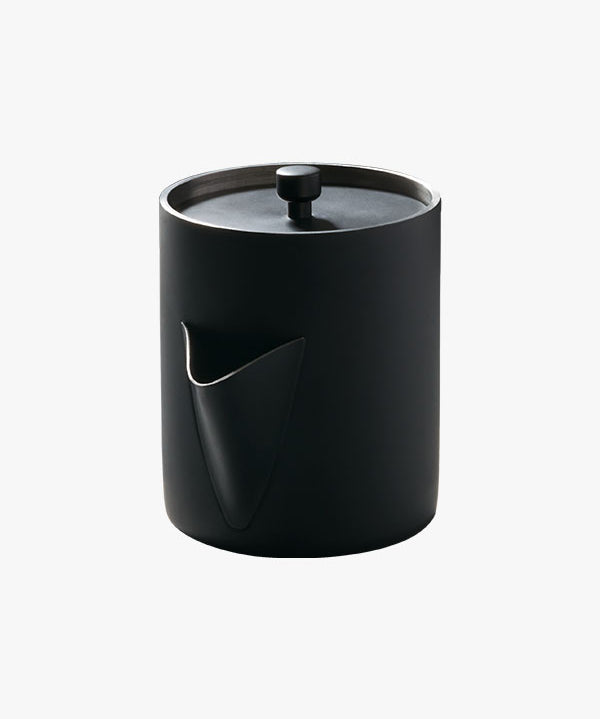 TINGHOME Teawith Cup – Charcoal Black Ceramic Tea Cup, Elegant Design, Perfect Gift Idea