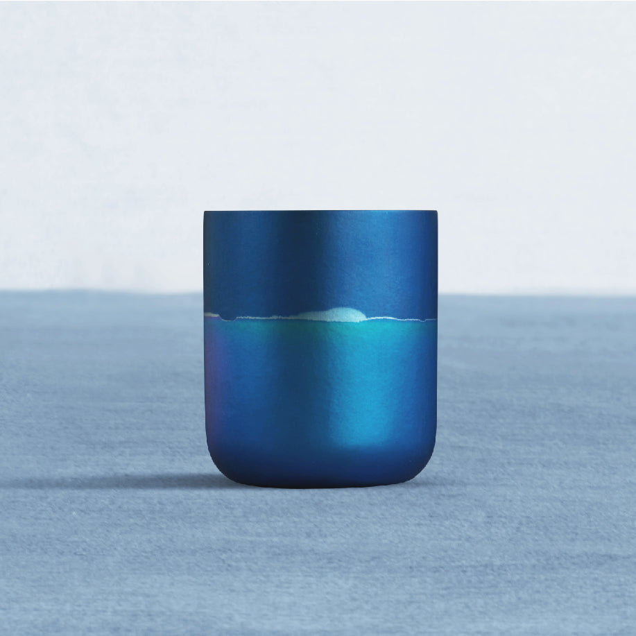 TINGHOME Dew Cup – Seascapes Design, Elegant Ceramic Tea Cup, Soft Ocean-Inspired Colors for a Tranquil Tea Experience