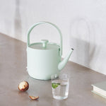 TINGHOME Teawith Kettle – Celeste Design, Soft Blue Ceramic, Ergonomic Handle, Ideal for Tea Lovers and Elegant Tea Time Moments