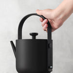 TINGHOME Teawith Kettle – Charcoal Ceramic, Sleek Design with Ergonomic Handle, Ideal for Modern Tea Enthusiasts