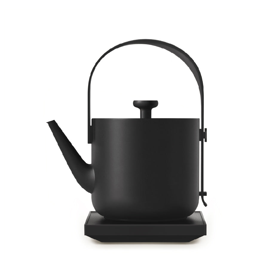 TINGHOME Teawith Kettle – Charcoal Ceramic, Sleek Design with Ergonomic Handle, Ideal for Modern Tea Enthusiasts